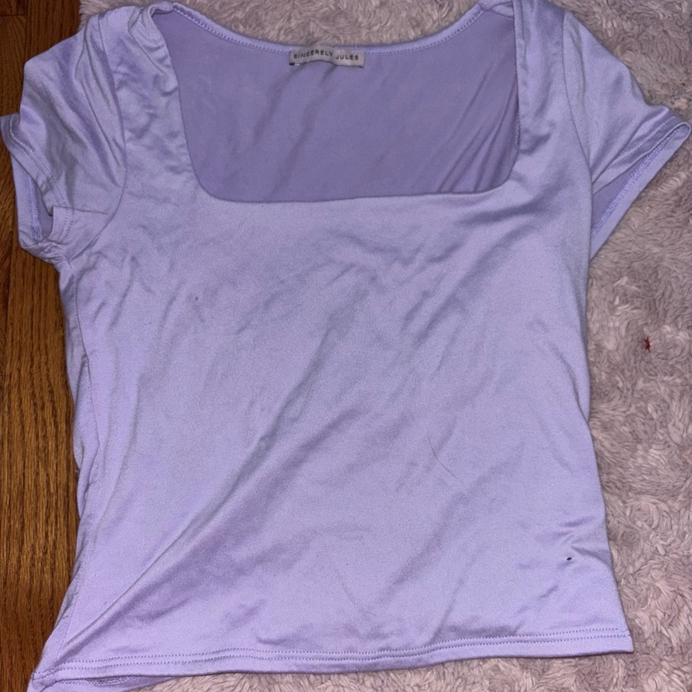 Purple Square neck top
